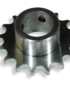 Chain wheel 3/8-16t-b20 single w/2 set screws